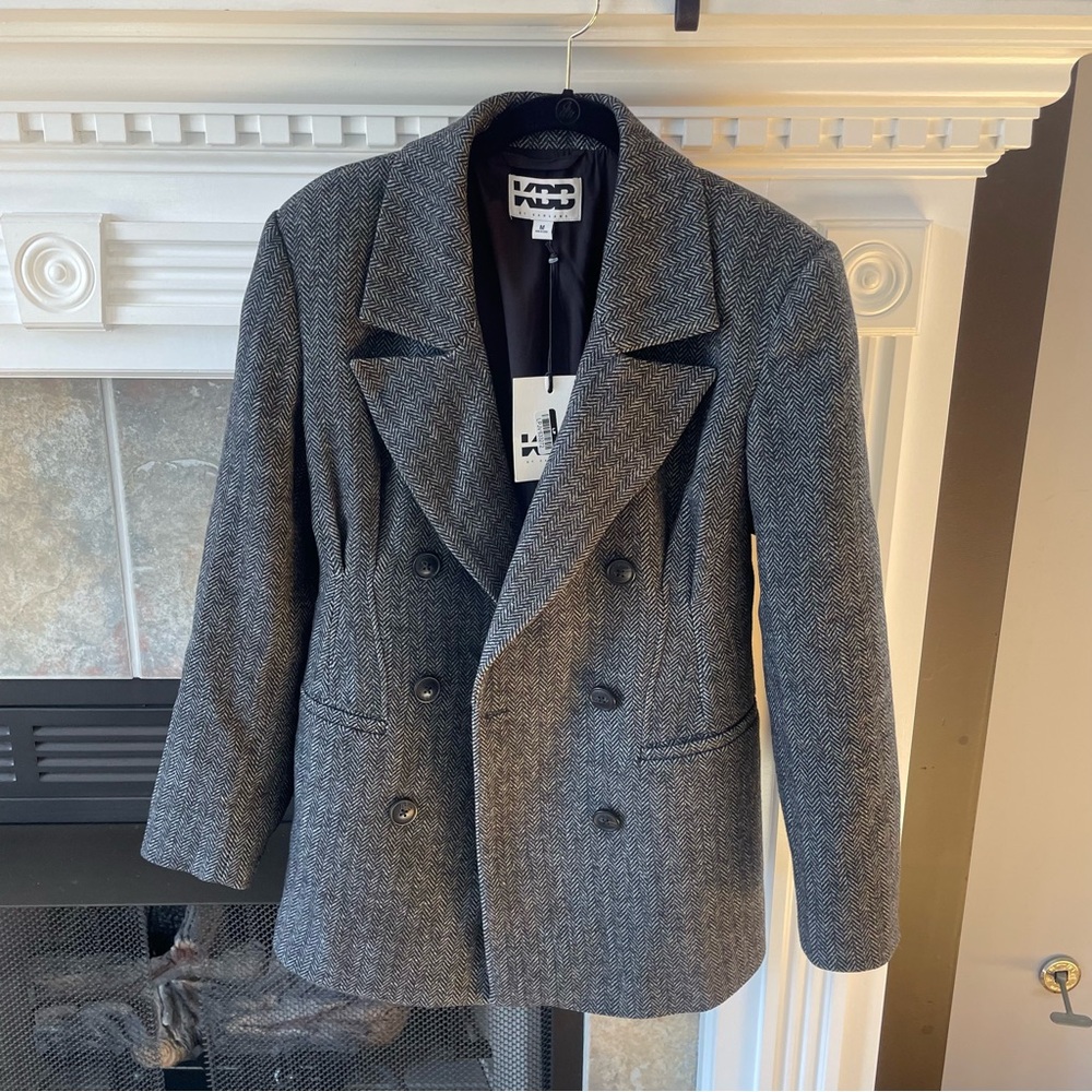 NWT KBB by KAHLANA The Corset Blazer - Gray M